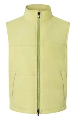 Leather Jackets<WERNER CHRIST Alberto K: Quilted Waistcoat Fresh Lime