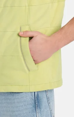 Leather Jackets<WERNER CHRIST Alberto K: Quilted Waistcoat Fresh Lime