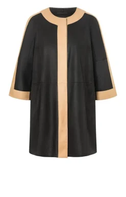 Leather Jackets<WERNER CHRIST Alexandra Kp: Light Leather Coat Black