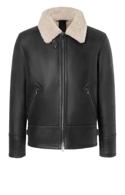 Lambskin Jackets<WERNER CHRIST Alim: Pilot Jacket Crafted In Lambskin Anthracite