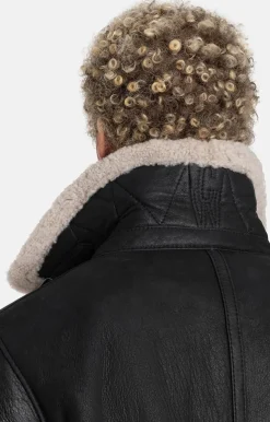 Lambskin Jackets<WERNER CHRIST Alim: Pilot Jacket Crafted In Lambskin Anthracite