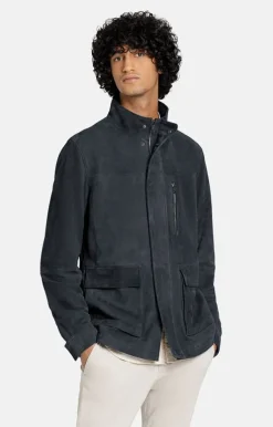 Leather Jackets<WERNER CHRIST Armando: Functional Jacket Navy