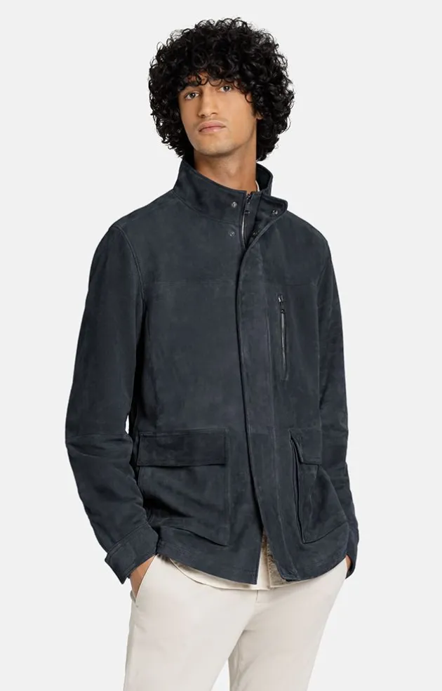 Leather Jackets<WERNER CHRIST Armando: Functional Jacket Navy