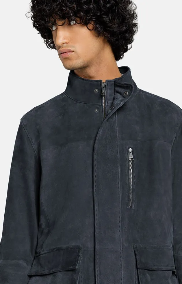 Leather Jackets<WERNER CHRIST Armando: Functional Jacket Navy