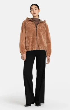 Lambskin Jackets<WERNER CHRIST Augusta: Oversized Blouson Dusty Rose