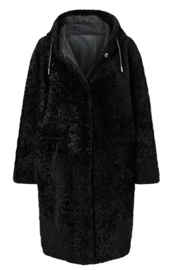 Lambskin Jackets<WERNER CHRIST Aya: Casual, Comfortable Parka Style Schwarz