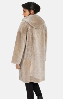 Lambskin Jackets<WERNER CHRIST Aya: Casual, Comfortable Parka Style Stone