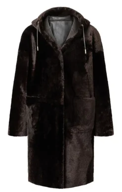 Lambskin Jackets<WERNER CHRIST Aya: Casual, Comfortable Parka Style Chocolate