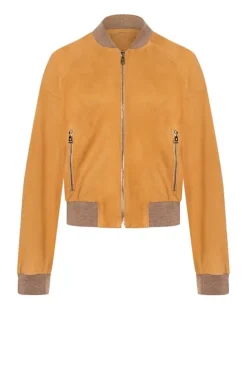 Leather Jackets<WERNER CHRIST Babsi: College Blouson With Deep Sleeve Vanille