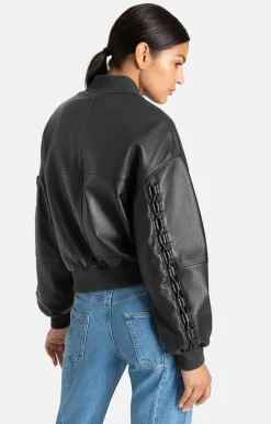 Leather Jackets<WERNER CHRIST Bailey: Leather Blouson In College Style Black