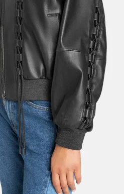 Leather Jackets<WERNER CHRIST Bailey: Leather Blouson In College Style Black