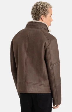 Lambskin Jackets<WERNER CHRIST Basti: Lambskin Jacket In Bomber Style Chocolate