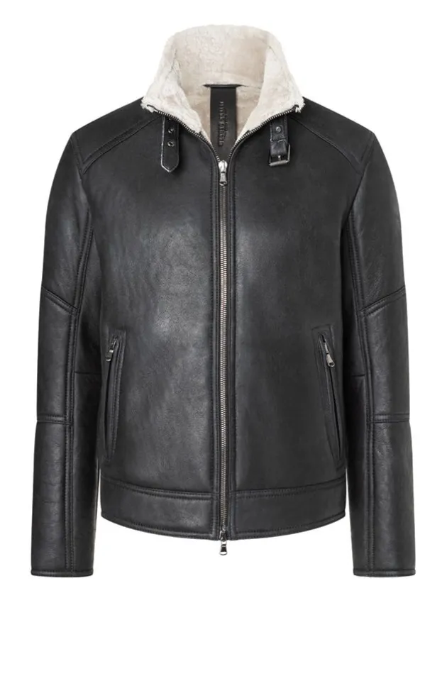 Lambskin Jackets<WERNER CHRIST Basti: Short Jacket In Lambskin Black