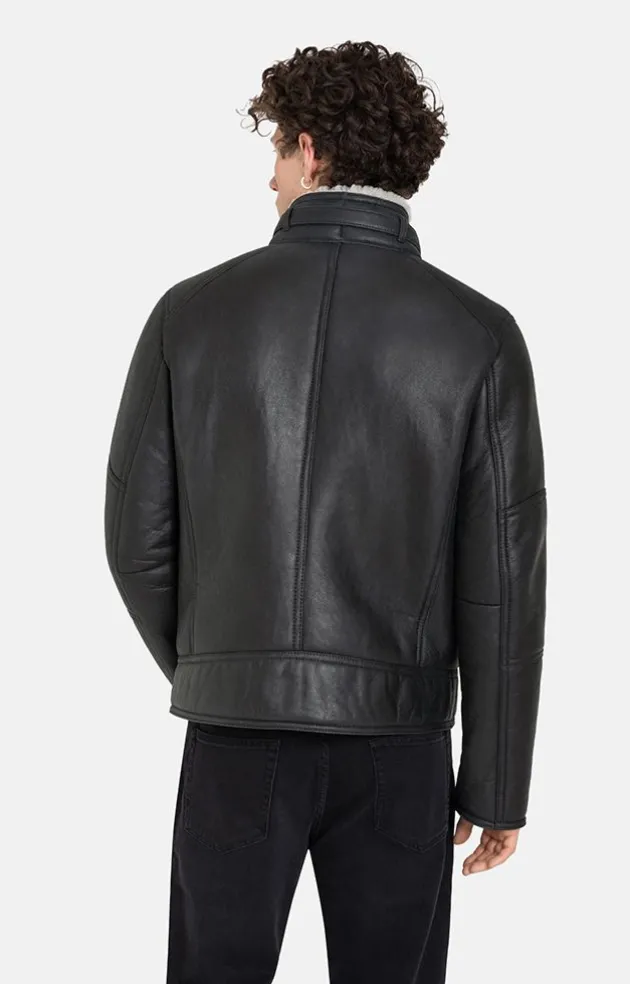 Lambskin Jackets<WERNER CHRIST Basti: Short Jacket In Lambskin Black