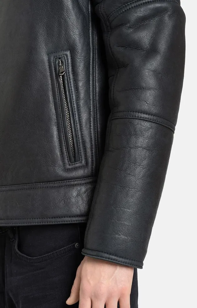 Lambskin Jackets<WERNER CHRIST Basti: Short Jacket In Lambskin Black