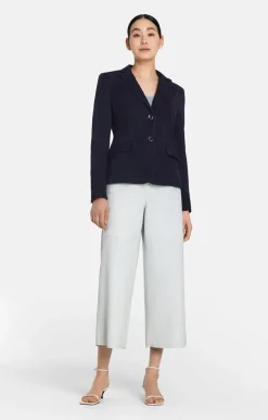 Leather Jackets<WERNER CHRIST Beata: Blazer With Signature Buttons Navy