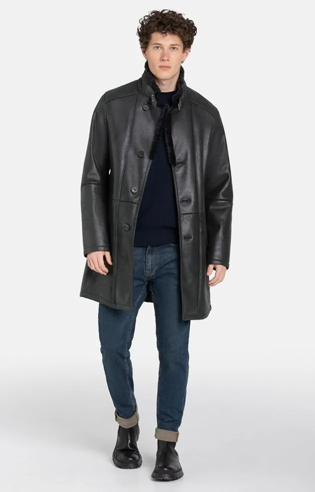 Lambskin Jackets<WERNER CHRIST Bernd Cw: Lightweight, Elegant Short Coat Black