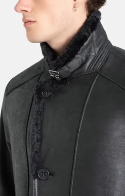 Lambskin Jackets<WERNER CHRIST Bernd Cw: Lightweight, Elegant Short Coat Black