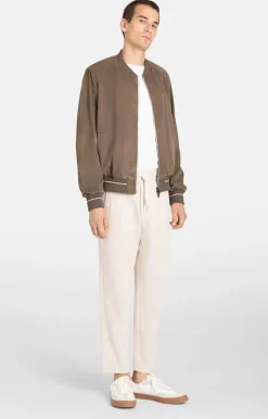 Leather Jackets<WERNER CHRIST Berto S: College Blouson With Knit Mud Brown