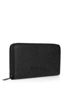 Accessoires<WERNER CHRIST Billfold Zip: Wallet Crafted In Calfskin Black