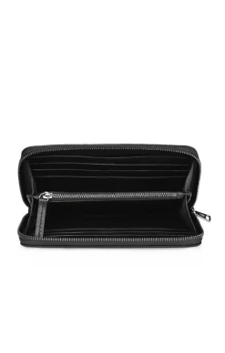 Accessoires<WERNER CHRIST Billfold Zip: Wallet Crafted In Calfskin Black