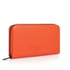 Accessoires<WERNER CHRIST Billfold Zip: Wallet Crafted In Calfskin Orange