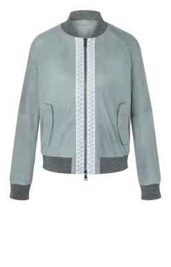 Leather Jackets<WERNER CHRIST Bonnie T: Blouson With Decorative Band Salvia