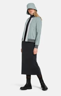 Leather Jackets<WERNER CHRIST Bonnie T: Blouson With Decorative Band Salvia