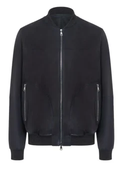 Leather Jackets<WERNER CHRIST Bono: Sporty Blouson In College Style Navy