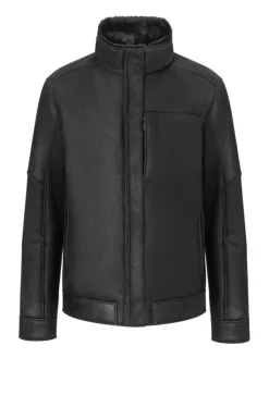 Lambskin Jackets<WERNER CHRIST Brad: Jacket With Metal Details Black
