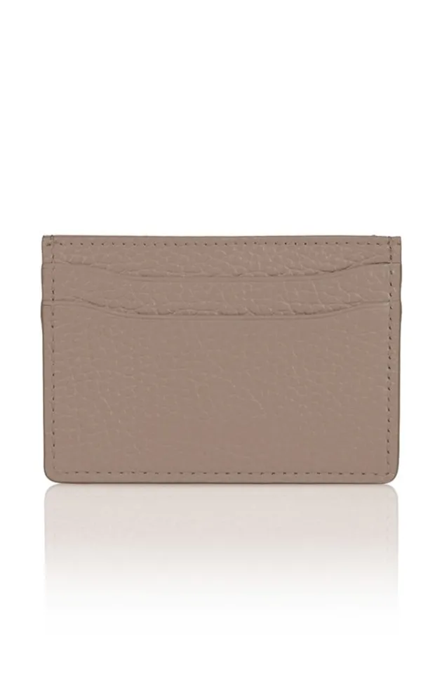 Accessoires<WERNER CHRIST Card Holder: Card Case In Calfskin Beige