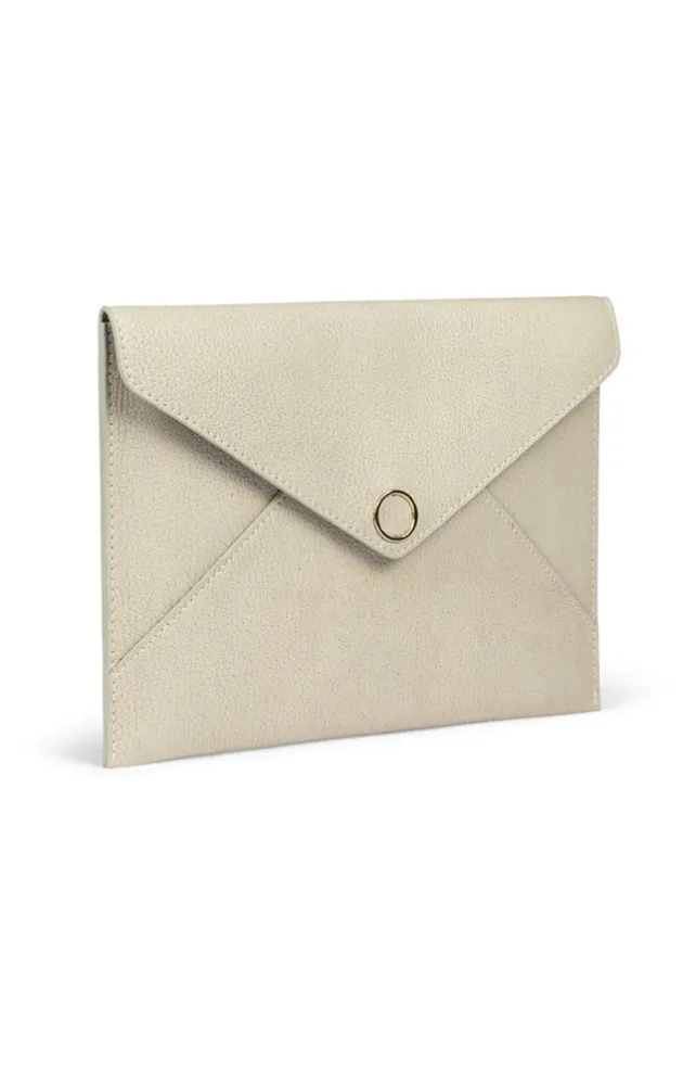Accessoires<WERNER CHRIST Creative Clutch: Flat Envelope-Style Bag Creme