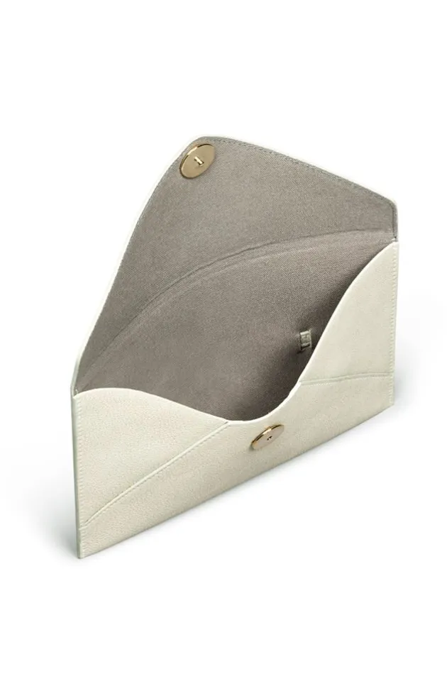 Accessoires<WERNER CHRIST Creative Clutch: Flat Envelope-Style Bag Creme