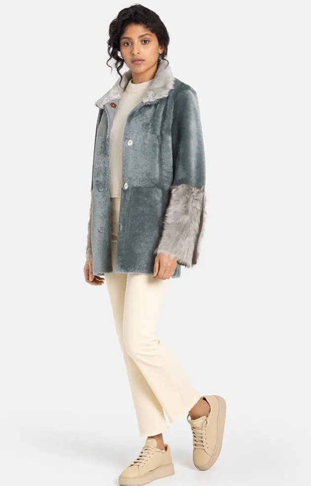Lambskin Jackets<WERNER CHRIST Cynthia K (Lambskin) Sky Blue