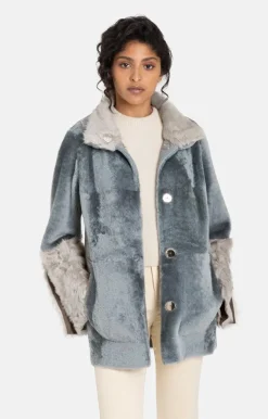 Lambskin Jackets<WERNER CHRIST Cynthia K (Lambskin) Sky Blue