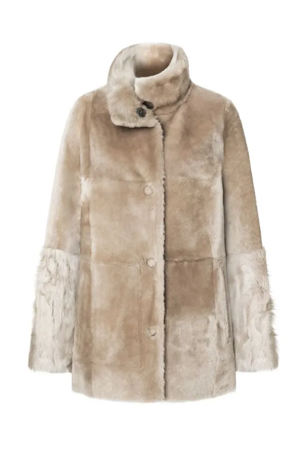 Lambskin Jackets<WERNER CHRIST Cynthia: Sporty And Elegant Reversible Jacket Stone