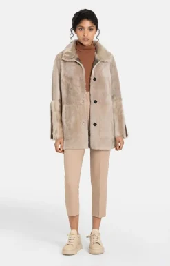 Lambskin Jackets<WERNER CHRIST Cynthia: Sporty And Elegant Reversible Jacket Stone
