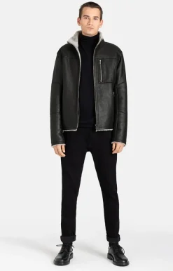 Lambskin Jackets<WERNER CHRIST Damon: Jacket With Metal Details Black
