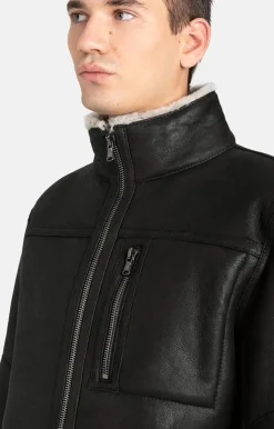Lambskin Jackets<WERNER CHRIST Damon: Jacket With Metal Details Black