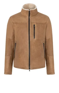 Lambskin Jackets<WERNER CHRIST Damon: Jacket With Metal Details Teddy