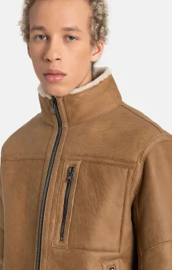 Lambskin Jackets<WERNER CHRIST Damon: Jacket With Metal Details Teddy