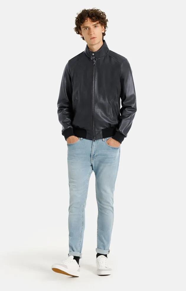 Leather Jackets<WERNER CHRIST Dany Cw Navy