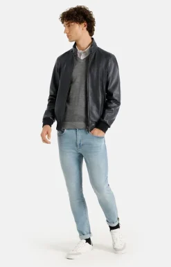 Leather Jackets<WERNER CHRIST Dany Cw Navy