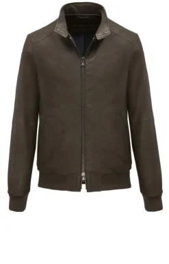 Leather Jackets<WERNER CHRIST Dany Cw: Classic Bomber Crafted In Lamb Nappa Utility Green