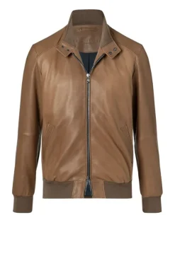 Leather Jackets<WERNER CHRIST Dany Cw: Classic Bomber Crafted In Lamb Nappa Tobacco