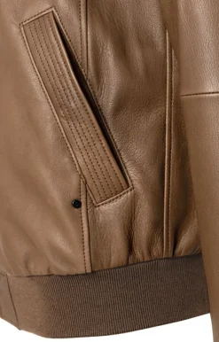 Leather Jackets<WERNER CHRIST Dany Cw: Classic Bomber Crafted In Lamb Nappa Tobacco