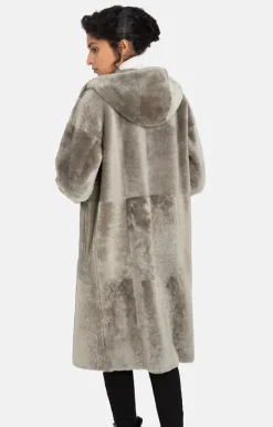 Lambskin Jackets<WERNER CHRIST Darleen: Lightweight Coat In Midi Length French Gray