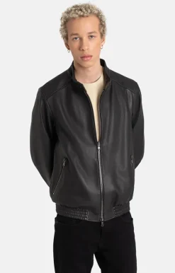 Leather Jackets<WERNER CHRIST Donald: Classic Blouson In Lamb Nappa Black