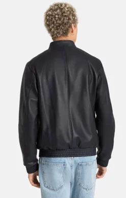 Leather Jackets<WERNER CHRIST Donald: Classic Blouson In Lamb Nappa Navy