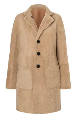 Lambskin Jackets<WERNER CHRIST Dunja Cw: Reversible Coat In A Blazer Style Natur